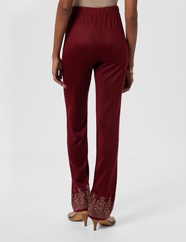 Image of BIBA Women Regular High Rise Acrylic Pants