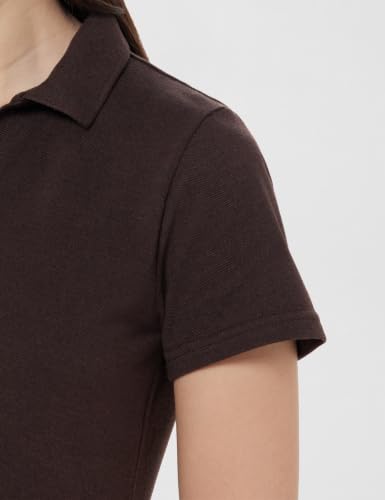 Image of Amazon Brand - Symbol Women Casual Polo T-Shirt | V-Neck | Regular Fit | Short Sleeve
