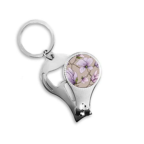 Pince à ongles avec décapsuleur violette en acier pour manucure