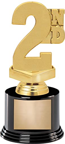 Crown Awards 7" 2nd Place Trophy On Round Base