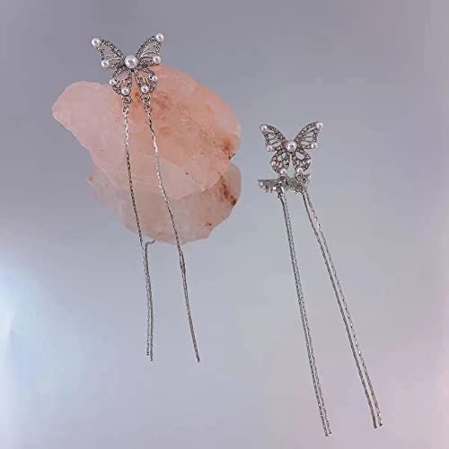 Women Earrings, 1 Pair Fashion Elegant Simple Hollowed Out Bow And Diamond Studded Tassel Earrings Drop Dangle Earrings For Women Teen Girls Jewelry Gifts Valentine's Day Gift #TOP4