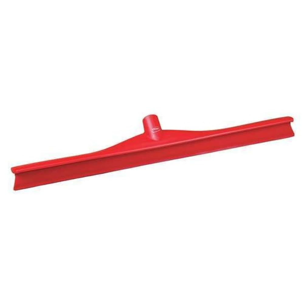 Vikan 71704 Rubber Polypropylene Frame Single Blade Squeegee, 28", Red