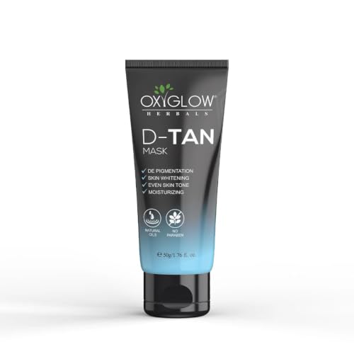 Image of OxyGlow Herbals D-Tan Mask Cream 50g | For Lightens and Brightens The Skin | Fight Pigmentation | For All Skin Type | For Women an Men