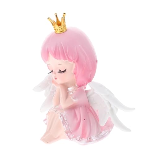 BCOATH Decoración Para Tarta De Ángel Adorno Para Tarta De Bienvenida Para Niña Alas Primer Ángel En Miniatura Decoración Para Bebé Bonita Fiesta