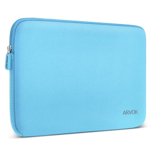 Arvok 11 11,6 12 Pouces Housse Ordinateur Portable Pochette en Néoprène Protection Sacoche pour PC Chromebook Ultrabook Netbook Tablette (Bleu Clair)