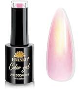 EBANKU Pink Gel Nail Polish 1PCS Shimmer Gel Nail Polish, Jelly Glitter Nail Gel Polish Transluce...