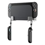 SageFurned Soporte de pared, soporte de pared y soporte de estante acrílico que ahorra espacio, soporte de pared con ventilación para Nintendo Switch2 - Elegante diseño acrílico (transparente)