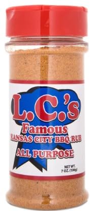 L.C.'s Famous Kansas City Barbecue Sauce and Rub (Hot BBQ Sauce 18oz)