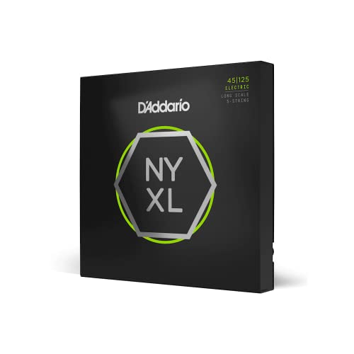 D'Addario NYXL45125 Unrivaled Strength, Tuning Stability, Enhanced Response - For 5 String Basses cover