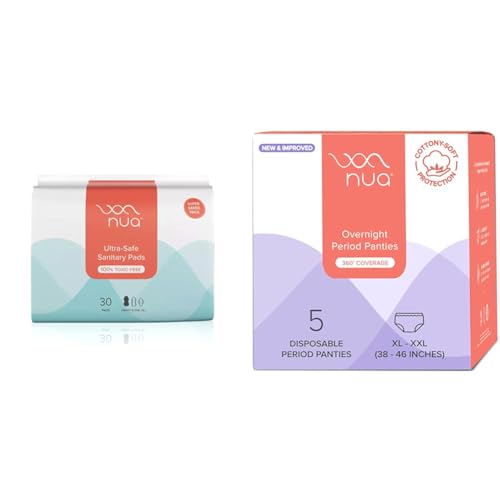 Nua Combo Super Saver (30Xl+) + Disposable Period Panties (Xl-Xxl),Pack Of 35