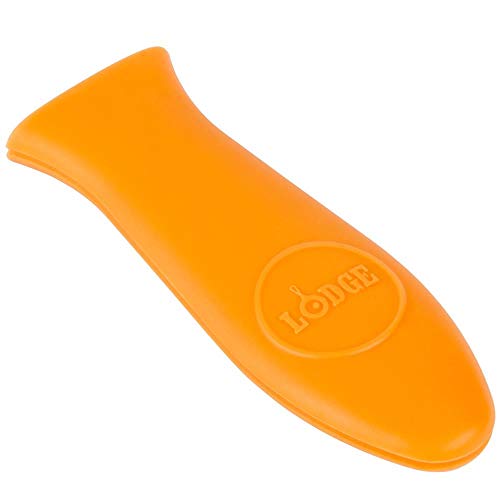 Image of Lodge Silicone Hot Handle Holder-Heat-Resistant Cast Iron Skillet Handle Cover for Pans 9 Inches & Larger-Dishwasher-Friendly Hot Grip Sleeve-Reusable Skillet Accessory-Orange,5.625 inch x 2 inch(Pack of 12)