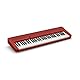 Casio Casiotone CT-S1RD Piano-Keyboard mit 61 anschlagdynamischen Tasten, 61 Sounds, rot