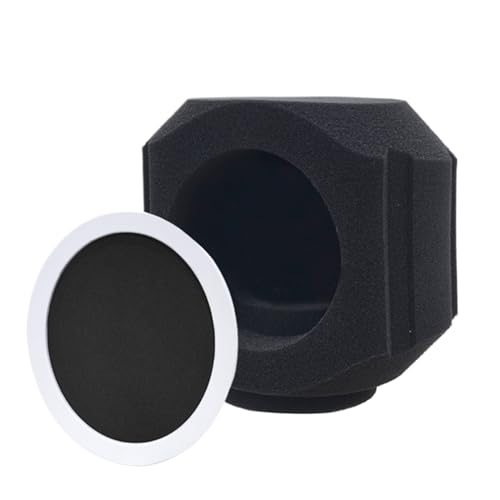 Filtro de reflexión absorbente de sonido, protector de aislamiento de micrófono, escudo absorbente de sonido con filtro, bola de aislamiento portátil que reduce el ruido para producción de música
