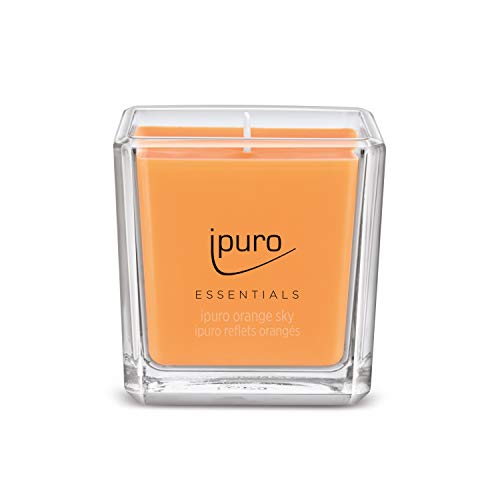 ipuro - Bougie parfumée décorative ipuro orange sky - bougies parfumées minimalistes et puristes dans le verre - bougies parfumées intenses aux notes fraîches et fruitées - bougie élégante 125 g Cover