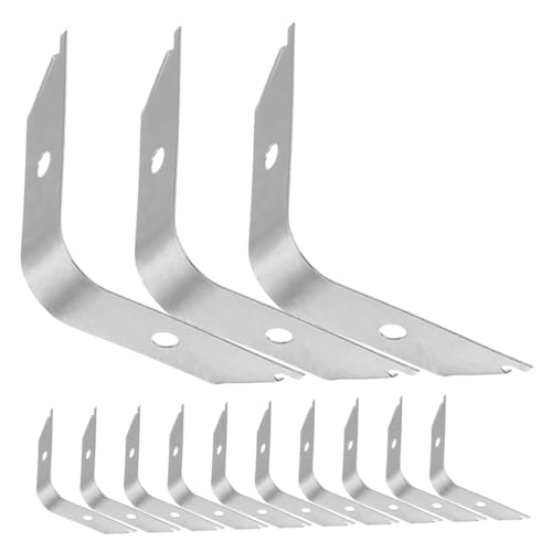 Image of STOBOK 100pcs DIY Picture Framing Tools Large Picture Clips Wall Hanging Picture Frame Brackets Picture Framing Hardware Picture Frame Backing Clips Clamps Small for Silver Aluminum Alloy