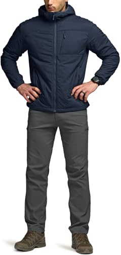 CQR Men's Lightweight Insulated Jacket, Windproof Packable Water Resistant Warm Active Coat for Hiking Work Outdoor Tactical2