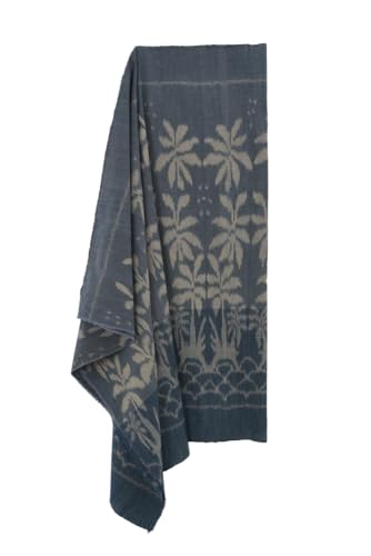 Weaving Mudmee Cloth Dyed with Natural Indigo