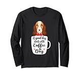 Cocker Spaniel and Coffee Girl