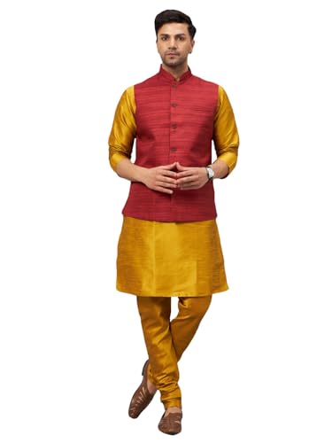 Image of VM Men's Jacket, Kurta and Pyjama Set