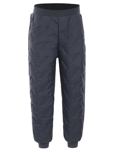 Kids Girls Boys Warm Fleece-Lined Padded Pants Thick Sweatpants Outdoor Hiking Skiing Skating Sweatsuit Pants2