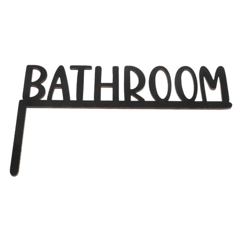 TEMPNAP Holz Badezimmertür Deko Buchstaben Handwerk für Rustikale Badezimmergestaltung Wanddekoration für Toiletten mit Künstlerischem Flair