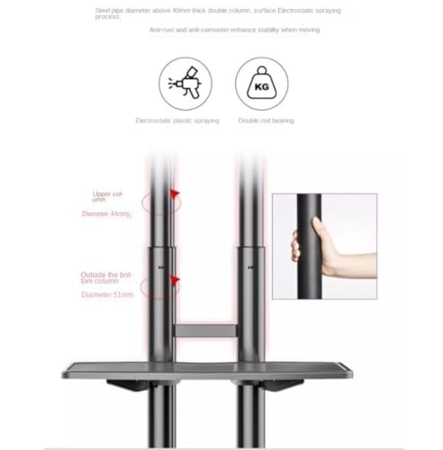 Soporte móvil para TV de 32-75 pulgadas con ruedas miniatura 5