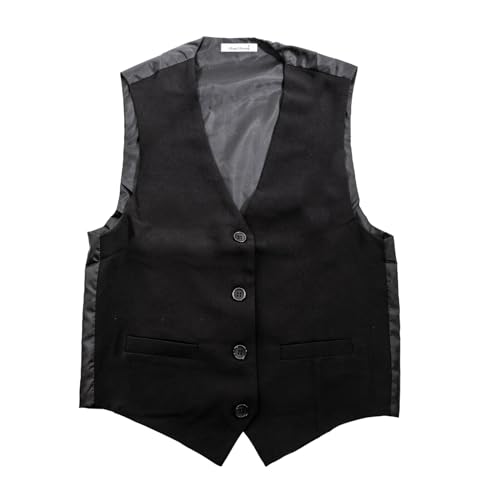 Toocool Weste für Damen, ärmellos, Arbeit, Business, elegant, Kellnerin, Restaurant, 4390, Schwarz , XX-Large