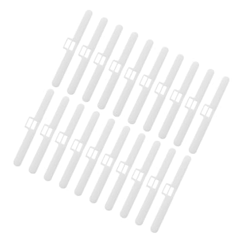 BCOATH Blinds Fixer Tab Replacement 20pcs Vertical Blind Parts Double Hole Hangers for Sliding Door Window Treatments