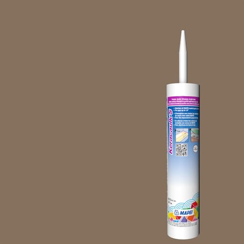 Image of Mapei Keracaulk S Premium, Paintable, Sanded, Siliconized Acrylic Caulk, Expertly Formulated to Match Grout Colors, 10 oz., 5042 Mocha- Sanded