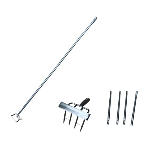 Outil de désherbage à double tête et ensemble de fourchettes à creuser de 160 cm - 7