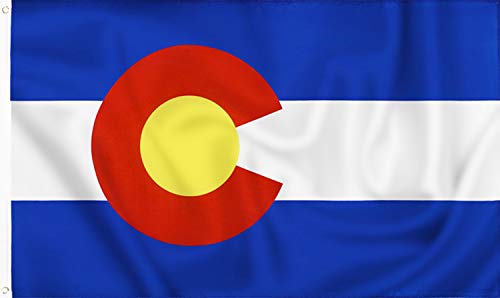 PMLAND 3x5 feet Colorado State Flag - Printed Vivid Color Quality Polyester Flag Indoor Outdoor