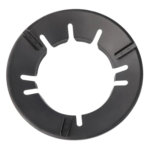 Image of GLUN Pack of 1 Gas Saver Burner Stand, Metal Black Colour Ring Jali with 4-Legs Support, Windproof & Energy-Saver Design for Indian Users