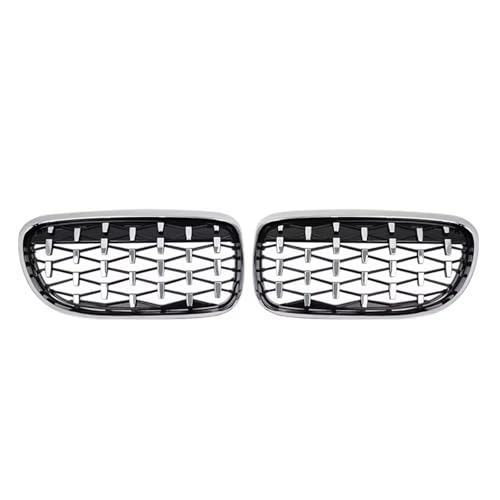 Calandre BMW E90 E91 2009-2012 double lamelles noir brillant pour pare-chocs avant