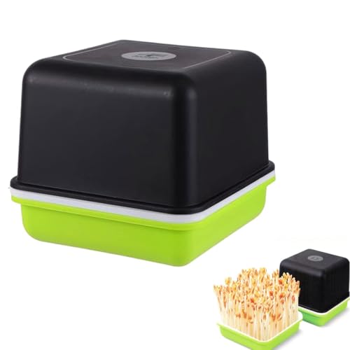 Roczential 育苗ポット もやし栽培 スプラウト 栽培キット もやし栽培キット ブロッコリースプラウト 栽培キット ふた付き もやし栽培 種子発芽トレイ 植物発芽トレイ 水耕栽培 発芽 育苗 便利性 通気性 育苗箱 種子トレイ 多機能発芽トレイ スプラウト栽培 大豆、緑豆、落花生、黒豆、ウィートグラスなど