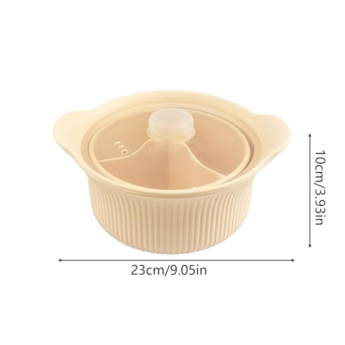 Cuiseur à compartiments en silicone de grade alimentaire supérieur pour micro-ondes
