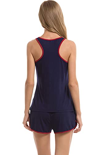 Vlazom Women's Pyjamas Set Soft Sweetness Cami Sets Shorts Sleepwear Set with Pockets S-XXL - Image 6