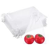 [Respirant Et Protecteur]: Les sacs filets avec cordon ont de petits trous la ventilation, permettant a l'eau et a la lumiere de passer tout en protegeant les fruits contre les picorements des oiseaux ou autres creatures, assurant ainsi la lumiere necessaire a leur croissance et contribuant a leur saveur.