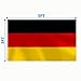 German Flag 3x5 FT Heavy Duty Germany Flag Double Stitched Vivid Color Fade Proof Outdoor Decor With Brass Grommets(German)
