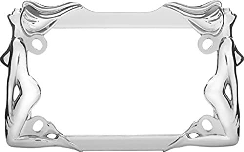 Cruiser Accessories 77930 MC Twins Motorcycle License Plate Frame, Chrome, 1 Frame