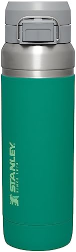 Image of Stanley Quick Flip GO Water Bottle 36 oz | Push Button Lid | Leakproof and Packable for Travel and Sports | Insulated Stainless Steel | BPA-Free | Alpine