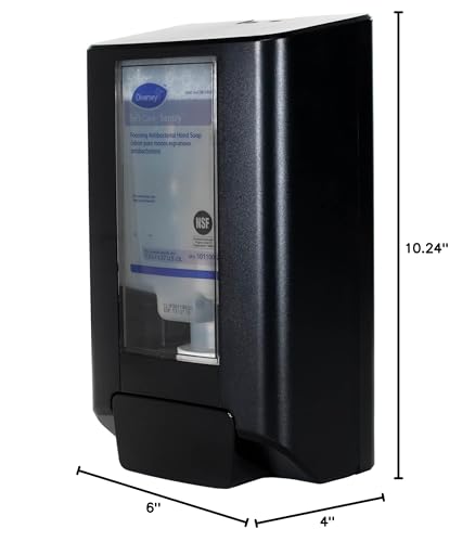 Image of Diversey IntelliCare Manual Hand Hygiene Dispenser, Black, 6 Pack