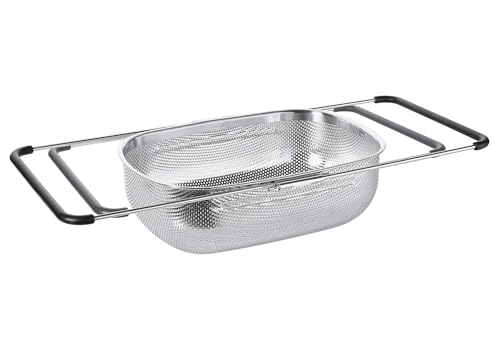 Colador de verduras Deluxe escurridor extensible de cocina rectangular 2