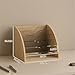 File Rack Fan Shaped File Organizer, 7 Tier Desk Paper Holder, Desktop Large Sorter Letter Trays