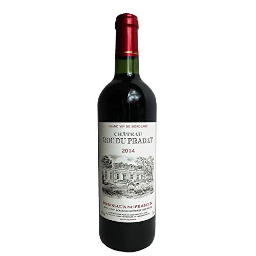 Chateau Roc du Pradat Rotwein - 1 x, trocken, Französicher Rotwein aus Bordeaux Jahrgang 2014 11,5% Alkohol 8,66 EUR/l