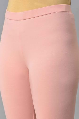 Image of W for Woman Women's Regular Fit High Rise Coral Cotton Jersey Tights
