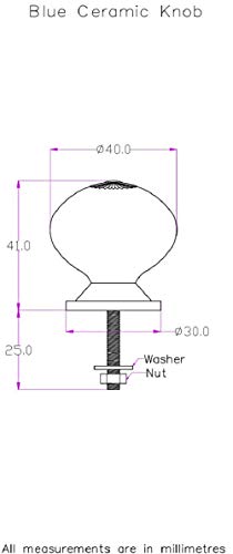 Image of Ceramic Nickel Plated Cabinet /Drawers /Doors Knob (White)