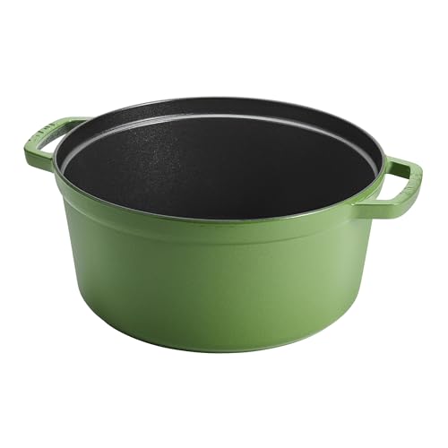 Image of Staub Cast Iron 7-qt Round Dutch Oven - Pistachio