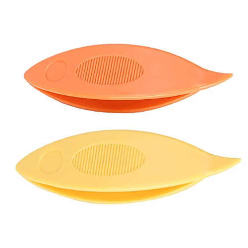 HERCHR 4pcs Tatting Shuttles, Tatting Shuttles Arts Supplies,Reusable Plastic Tatting Shuttles,Practical Tatting Shuttle Shuttles Craft Tool for DIY Hand Sewing Knitting(Yellow)