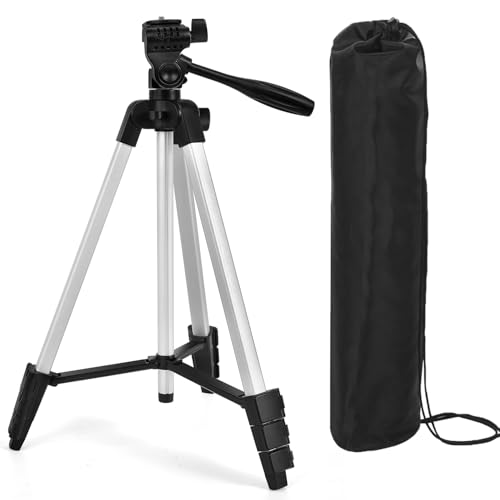 Xincere 55 inch Aluminum Laser Level Tripod with Green Bubble Level, Lightweight Quick Release Plate, 1/4