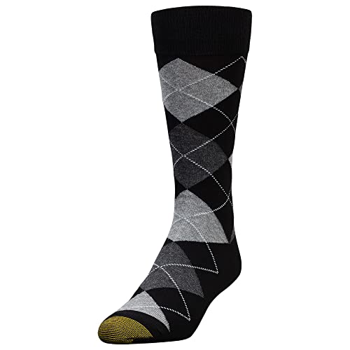 GOLDTOE Men's Carlyle Argyle Crew Dress Socks, 3-Pairs2